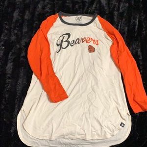 Oregon state beavers baseball tee
